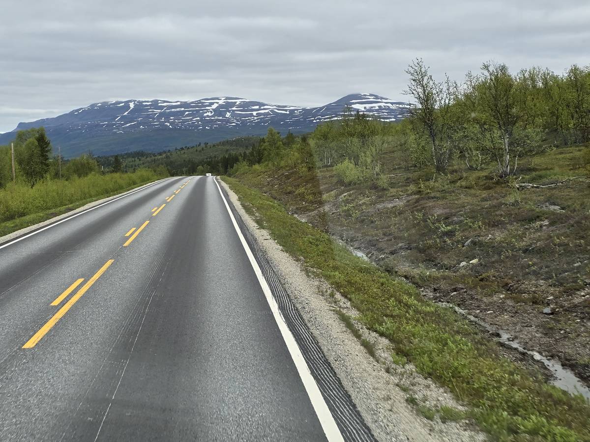 (cliquez pour agrandir) Sur la route du Nordkapp