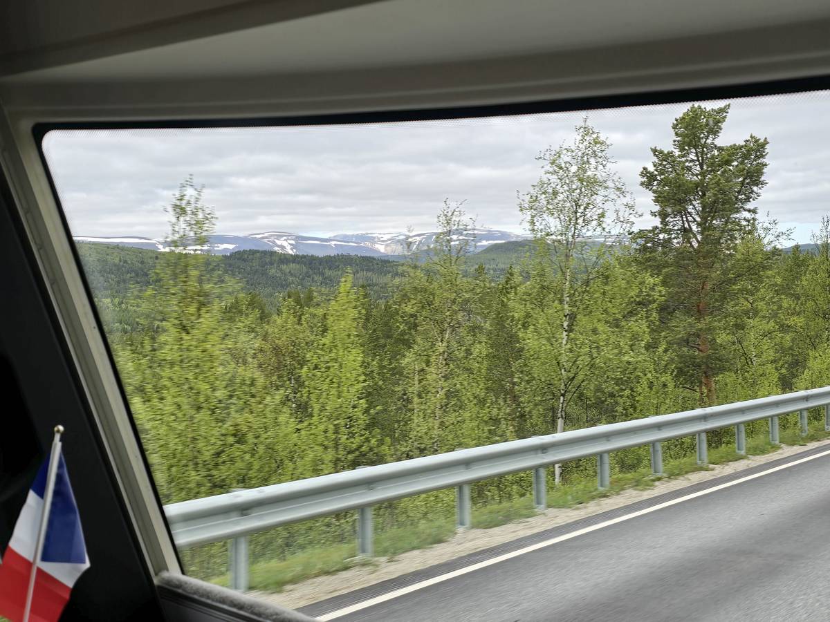 (cliquez pour agrandir) Sur la route du Nordkapp