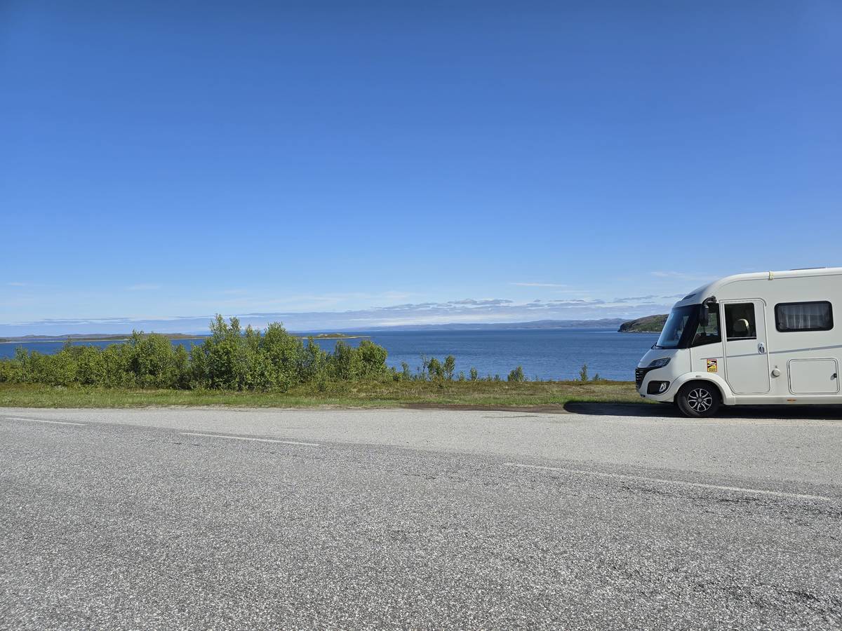 (cliquez pour agrandir) Sur la route du Nordkapp