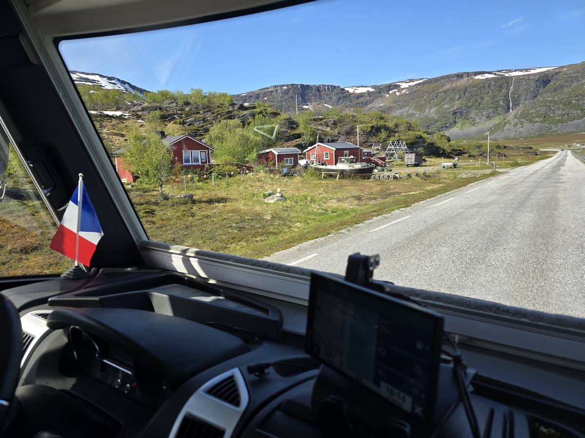 (cliquez pour agrandir) Sur la route du Nordkapp