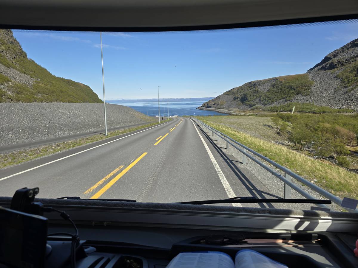 (cliquez pour agrandir) Sur la route du Nordkapp