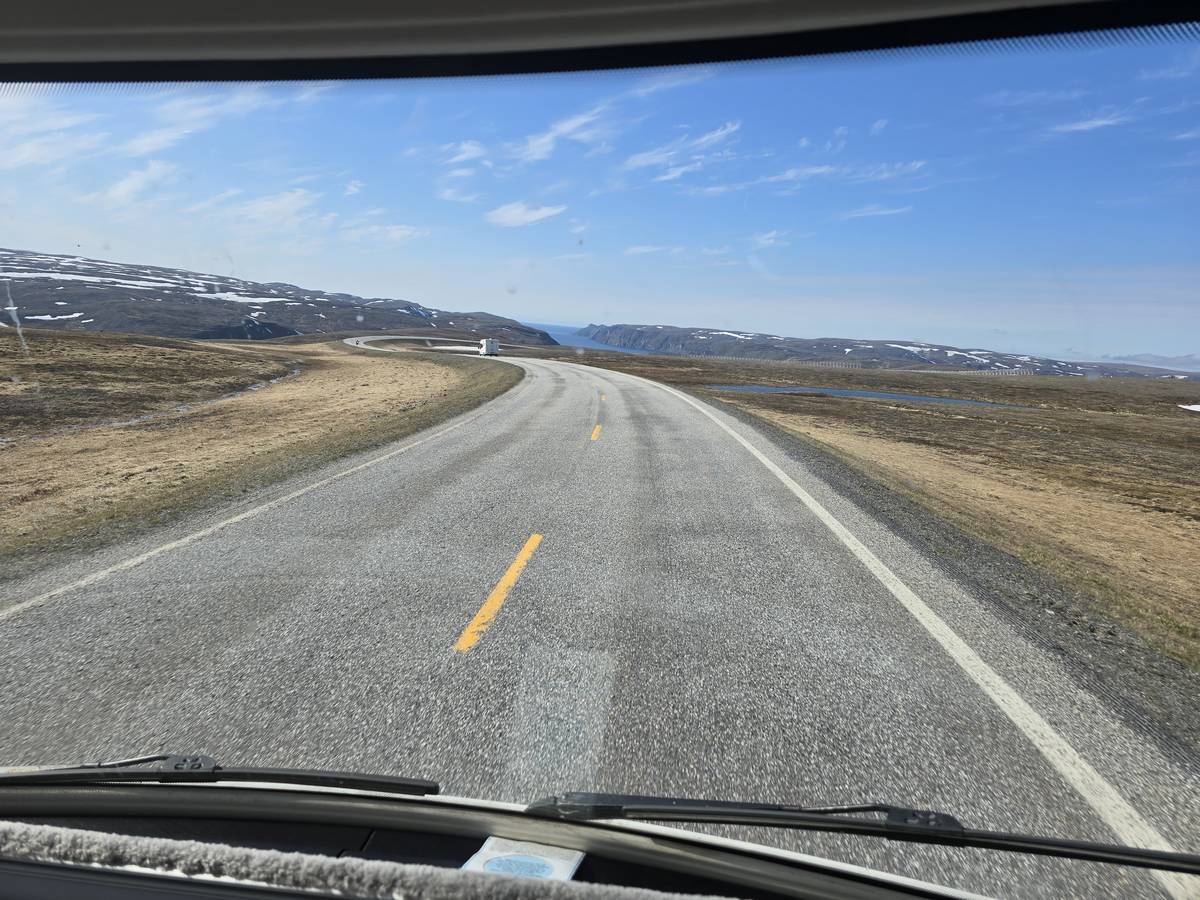 (cliquez pour agrandir) Sur la route du Nordkapp